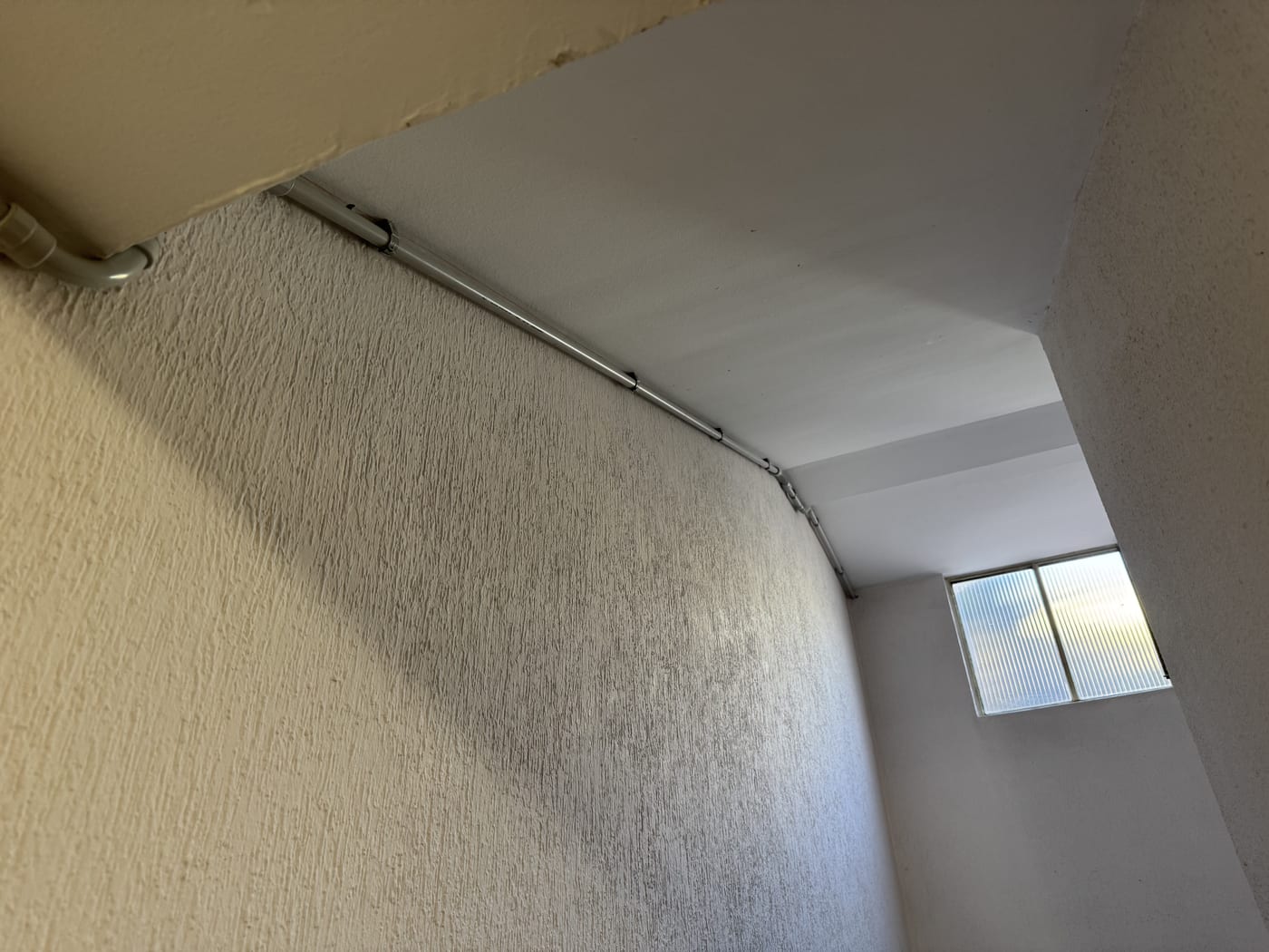 Canalización con tubo en comunidad de vecinos: Zonas comunes: cambio de nivel